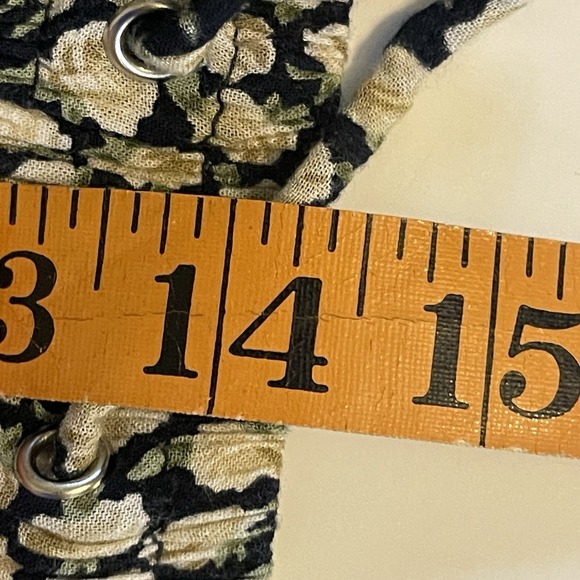 Faithfull The Brand Floral Print Wide Leg Pants Tie Elastic Waist Women's 4 - Picture 10 of 12